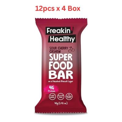 Freakin Healthy Tart Cherry Bar 4X12X40G Freakin Healthy Tart Cherry Bar 4X12X40G