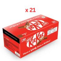 Nestle Kitkat 4 Fingers Chocolate Coated Wafer 38.5 G Box Of 21