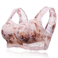Lace Floral Printed Wireless Seamless Lingerie Sexy Full Cup Yoga Vest Bras - thumbnail