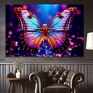 Animals Wall Art Canvas Colorful Butterfly Prints and Posters Pictures Decorative Fabric Painting For Living Room Pictures No Frame Lightinthebox