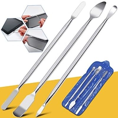 3PCS Repair Opening Pry Hand Tool Kit Blade Smart Phone Tablet PC Metal Spudger Disassemble Tools Set For IPhone/IPad/Tablet miniinthebox