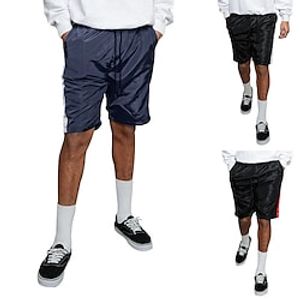 Men's Shorts Casual Shorts Pocket Stripe Comfort Breathable Outdoor Daily Going out Fashion Streetwear White Red Lightinthebox