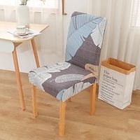 Dining Chair Cover Stretch Chair Seat Slipcover Suede Water Repellent Soft Plain Solid Color Durable Washable Furniture Protector For Dining Room Party miniinthebox - thumbnail