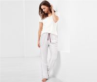 Womens Pajama Set  White/Grey - thumbnail