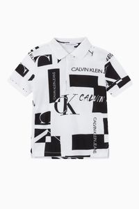 CK Patch Cotton Polo Shirt