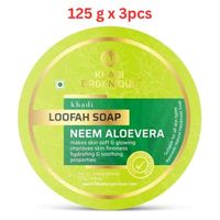 Khadi Organique Neem & Aloe Vera Loofah 125G (Pack Of 3)