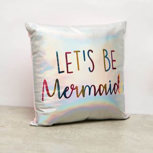 Slogan Print Filled Cushion - 40x40 cms