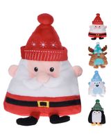 Homesmiths Christmas Figures Plush 20Cm 4 Assorted Colors & Design 1 Piece