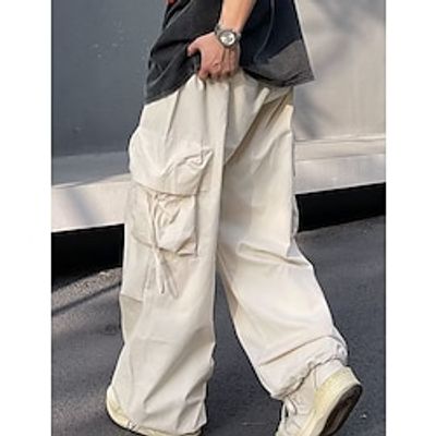 Men's Cargo Pants Cargo Trousers Baggy Techwear Pocket Drawstring Elastic Waist Plain Comfort Breathable Outdoor Daily Going out Cotton Blend Casual Big and Tall Black Blue Lightinthebox Men's Cargo Pants Cargo Trousers Baggy Techwear Pocket Drawstring Elastic Waist Plain Comfort Breathable Outdoor Daily Going out Cotton Blend Casual Big and Tall Black Blue Lightinthebox