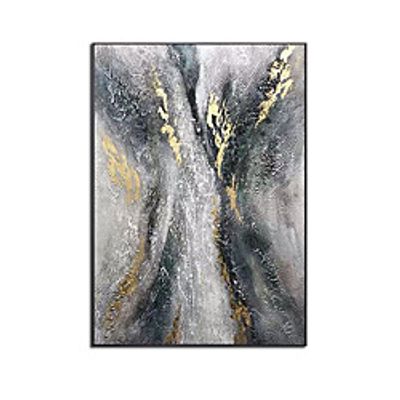 Oil Painting Hand Painted Vertical Abstract Landscape Comtemporary Modern Rolled Canvas (No Frame) miniinthebox