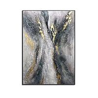 Oil Painting Hand Painted Vertical Abstract Landscape Comtemporary Modern Rolled Canvas (No Frame) miniinthebox - thumbnail