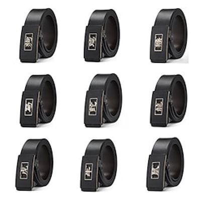 Men Belt Male Genuine Leather Belt Men Strap Belts For Men Automatic Buckle Black Men's Belts Cummerbunds cinturon hombre Lightinthebox