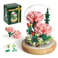 Rose Bonsai Tree Building Set - A Botanical Collection For Adults, Teens Girls Lightinthebox