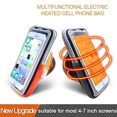 Mobile Phone Electric Heating Warm Bag Phone Protective Cover Arm Pouch Holder Case for Running Skiing Camping Hiking Outdoor Sports miniinthebox