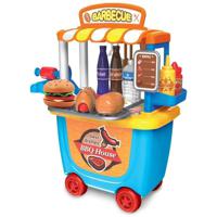 Little Story Role Play BBQ Station - Food Cart 33 Pcs - Blue LS_RP_BBQBU