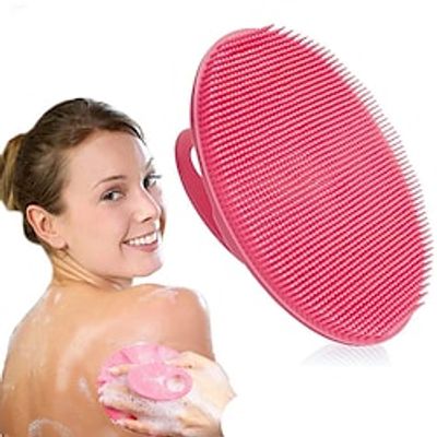 Food-grade Soft Silicone Body Scrubber Shower Brush Handheld Cleansing Skin Brush Gentle Exfoliating and Lather Well Lightinthebox