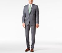 Lauren Ralph Lauren Mens Classic-Fit UltraFlex Suit  Grey - thumbnail