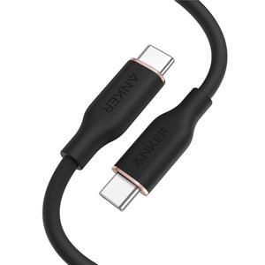 Anker PowerLine III Flow USB-C to USB-C Cable 100W (0.9m/3ft) - Midnight Black