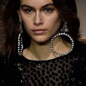 Women's Hoop Earrings Geometrical Precious Statement Imitation Diamond Earrings Jewelry Silver  Golden For Wedding Party 1 Pair Lightinthebox