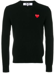 Comme Des Garçons Play heart logo sweater - Black