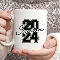 1pc Senior 2024 Graduation Ceramic White Coffee Mug Tea Cup For College Grad Student Graduate Graduation Gift Souvenir Gift For Daughter For Son On Graduation Day 11oz Birthday Gifts Party Favor Ki Lightinthebox