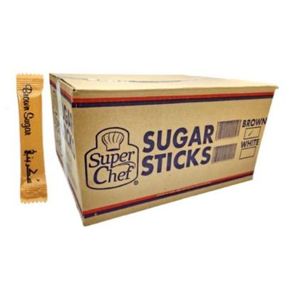 Super Chef Sugar Stick Brown 1000Pcs