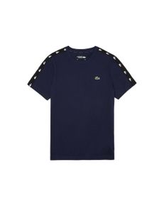 Lacoste Sport Crocodile Striped Breathable PiquÃ© T-Shirt