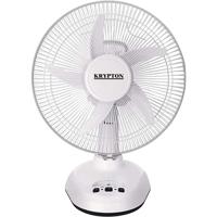 Krypton 12 Inch Table Fan With LED - White - KNF6065