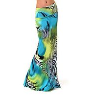 Women's Vacation Casual / Daily Casual Streetwear Bodycon Trumpet / Mermaid Maxi Skirts Striped Graphic Abstract Print Blue Blushing Pink Wine / Slim miniinthebox - thumbnail
