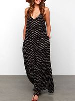 Spaghetti Strap Printed Maxi Dress - thumbnail