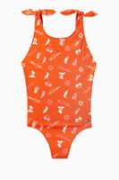 Holiday Print Swimsuit - thumbnail