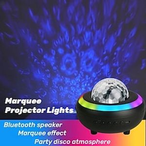 LED Laser Star Projector Galaxy Lighting Nebula Lamp for Gaming Room Home Theater Bluetooth Speaker Light Rgb Meteor Marquee Bedroom Atmosphere Light with Audio Charging Remote Control Lightinthebox