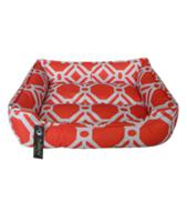 Nutrapet Diamond Orange And White Cat Bed 52 X 42 X 10