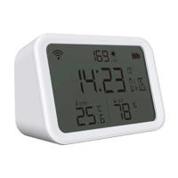 Porodo WiFi Smart Clock Ambience Sensor - White - thumbnail