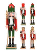 Homesmiths Christmas Nutcracker Standing 38cm Assorted 1 Piece