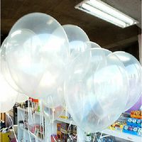 100pcs Clear Transparent Balloons Birthday Wedding Party Decor