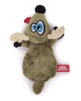 Hear Doggy Deer Flattie Ultrasonic Dog Toy Brown