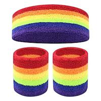 Pride Men's and Women's Summer Badminton Sports Fitness Running Sweating Rainbow Protector Wrist Scarf Breathable Towel Protector Wrist Headband Band Lightinthebox