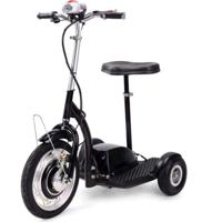 Megastar Megawheels 36 V Electric Foldable 3 Wheels Mobility Tri Wheels Scooter, Black - BD010- BLK (UAE Delivery Only)