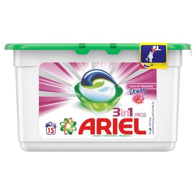 Ariel 3-in-1 Washing Liquid Pods Touch of Freshness Downy (UAE Delivery Only)