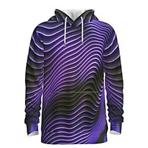 Men's Pullover Hoodie Sweatshirt Graphic Abstract 3D Front Pocket Hooded Daily 3D Print 3D Print Casual Hoodies Sweatshirts  Long Sleeve Purple miniinthebox