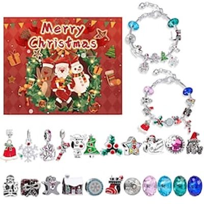 Advent Calendar 2023 Girls Christmas Charm Bracelet Countdown Calendar for Kids, 24 Grid Christmas Countdown Calendar Surprise Hand Bracelet Jewelry Blind Box, Bracelets for Xmas Gift Lightinthebox Advent Calendar 2023 Girls Christmas Charm Bracelet Countdown Calendar for Kids, 24 Grid Christmas Countdown Calendar Surprise Hand Bracelet Jewelry Blind Box, Bracelets for Xmas Gift Lightinthebox