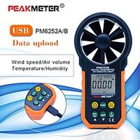 SNDWAY-sw6252A Handheld Color Display Digital Anemometers Wind Speed Gauge Meter Air Volume Speed Scale MAX MIN AVG Measuring Lightinthebox - thumbnail