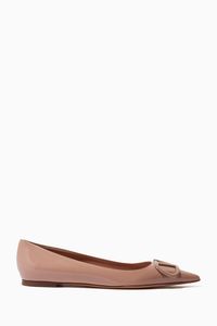 Valentino Garavani VLOGO Ballerinas in Patent Leather