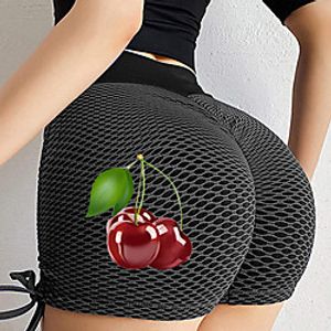 Women's High Waist Yoga Short Scrunch Butt Ruched Butt Lifting Yoga Pants 3D Cartoon Tummy Control Fitness Gym Workout Running Sports Activewear High Elasticity Skinny Lightinthebox