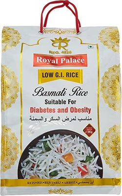 Royal Palace Basmati Diabetes And Obesity Rice, 5 Kg Pack Of 4 (UAE Delivery Only)