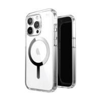Speck Presidio Perfect-Clear Magsafe iPhone 15 Pro Case - Clear/Chrome
