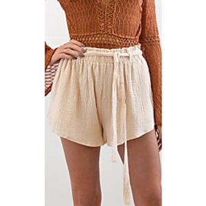 Women's Simple Basic Comfort Lightweight Linen / Cotton Blend Loose Casual Weekend Shorts Pants Plain Full Length Pocket Elastic Drawstring Design Blushing Pink Beige miniinthebox