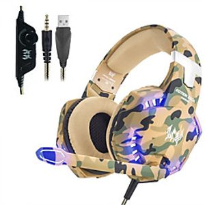 KOTION EACH G2600 Headphones Gaming Headset Stereo Noise Cancelling Wired Earphone with Mic LED Lights For Desktop PC Laptop PS4 miniinthebox