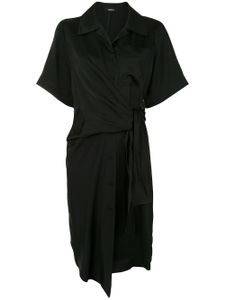 Goen.J knot detail shirt dress - Black